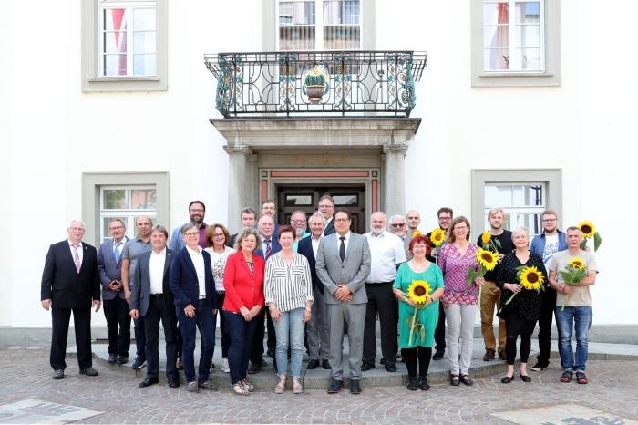 Gruppenfoto des im Mai 2019 gewählten Gemeinderates der Stadt Weingarten