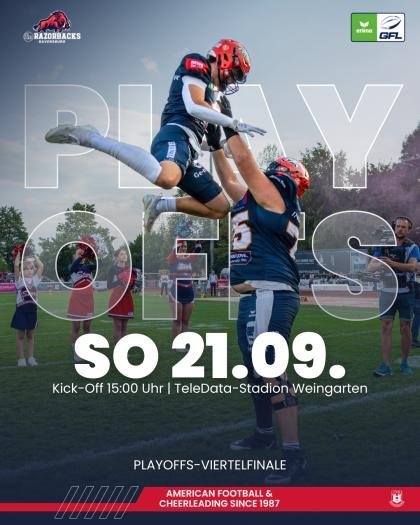 Playoff-Heimspiel: ifm Razorbacks vs. TBD Playoff-Heimspiel: ifm Razorbacks vs. TBD
