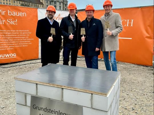 Martinshöfe Grundsteinlegung 1 März 2026