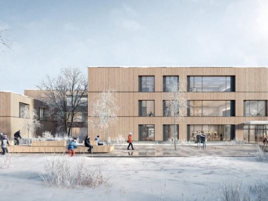 Entwurf Talschule Ansicht