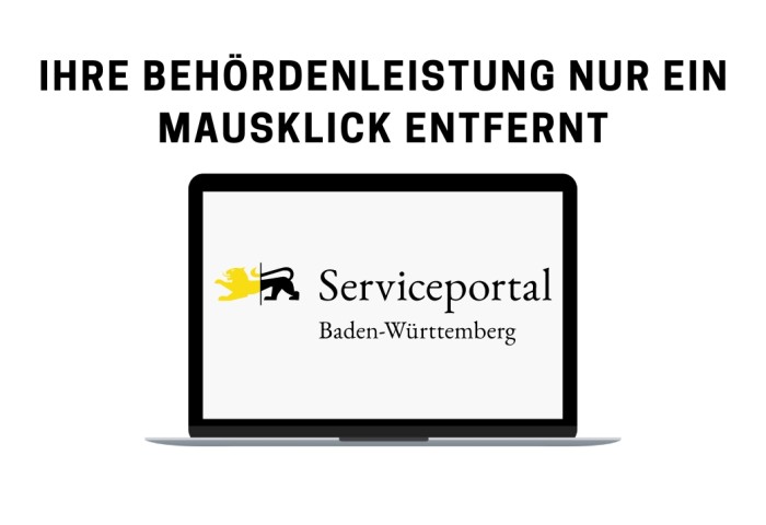 Link zum digitalen Serviceportal Service BW