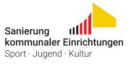 Das Logo der Bundesförderung "Sanierung kommunaler Einrichtungen Sport, Jugend, Kultur"