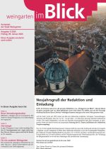 Das Titelblatt zeigt die Basilika und die Innenstadt bei Dämmerlicht aus der Vogelperspektive 