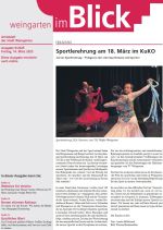 Das Titelblatt der Ausgabe zeigt ein Fotos von zwei Paaren, die auf einer Bühne Standard tanzen