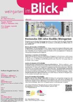 Titel der Ausgabe vom 6. September 2024 Der Aufmacher der Ausgabe dreht sich rund um das 300-jährige Jubiläum der Basilika Weingarten.