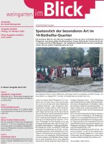 Das Titelblatt zeigt ein Foto mit Baggern auf einer Baustelle
