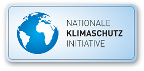 Logo der Nationalen Klimaschutzinitiative zeuigt eine blaue Weltkugel